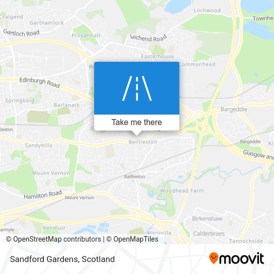 Sandford Gardens map