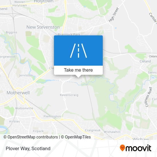 Plover Way map