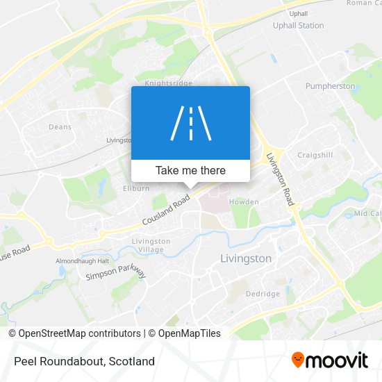 Peel Roundabout map
