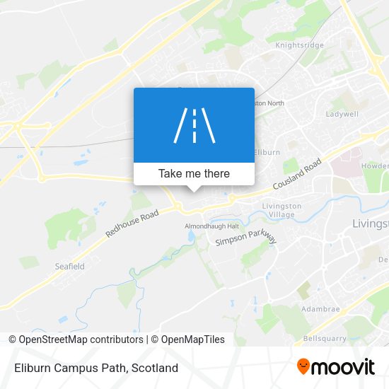Eliburn Campus Path map