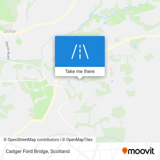 Cadger Ford Bridge map