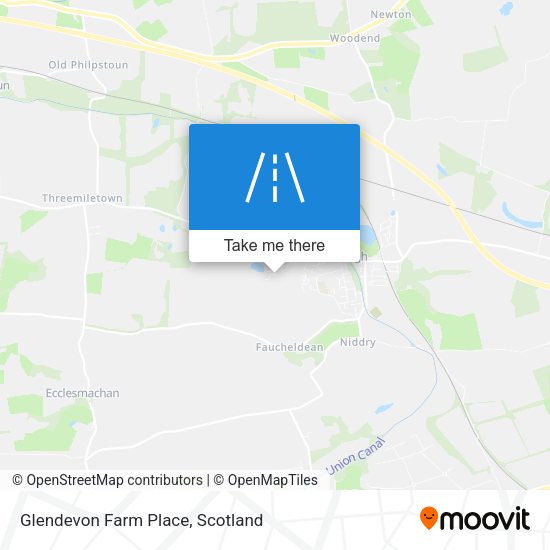 Glendevon Farm Place map