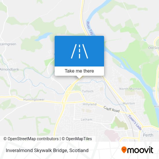 Inveralmond Skywalk Bridge map