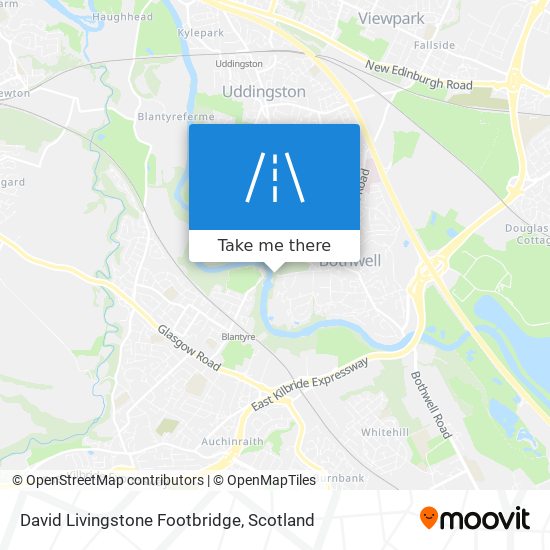 David Livingstone Footbridge map