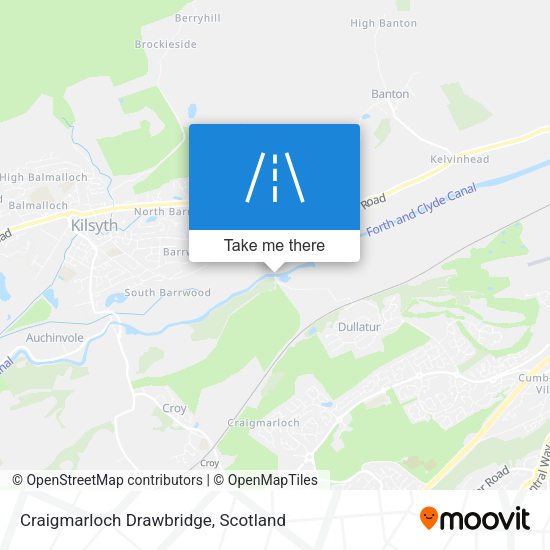 Craigmarloch Drawbridge map