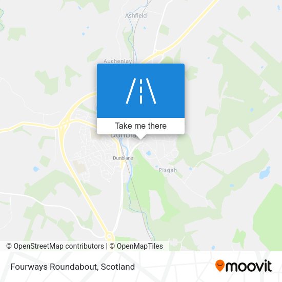 Fourways Roundabout map