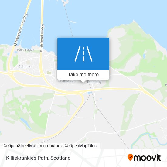 Killiekrankies Path map