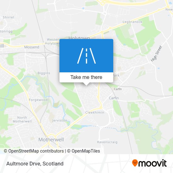 Aultmore Drve map
