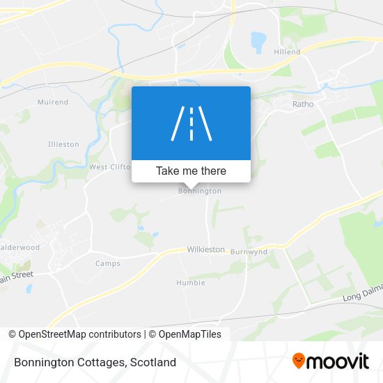 Bonnington Cottages map