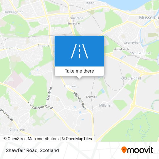 Shawfair Road map