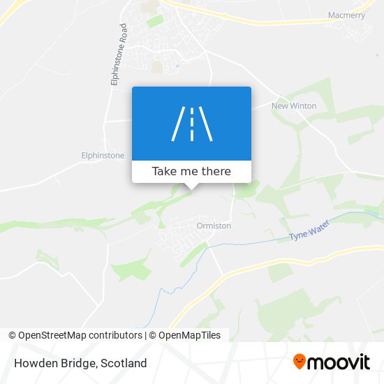 Howden Bridge map