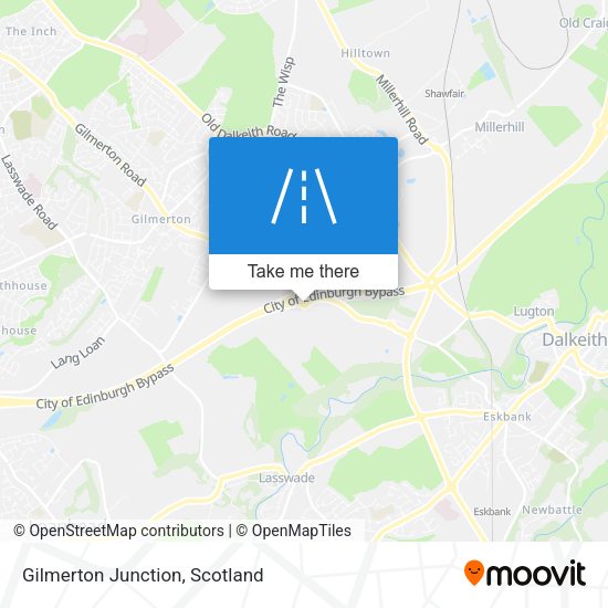 Gilmerton Junction map