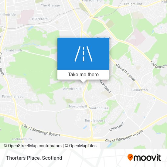 Thorters Place map