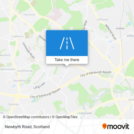 Newbyth Road map