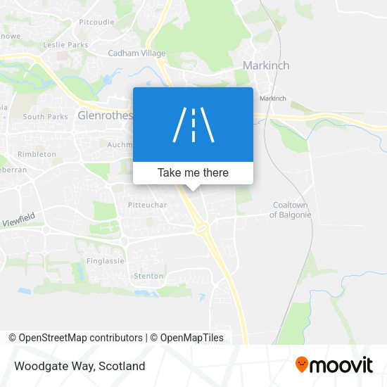 Woodgate Way map