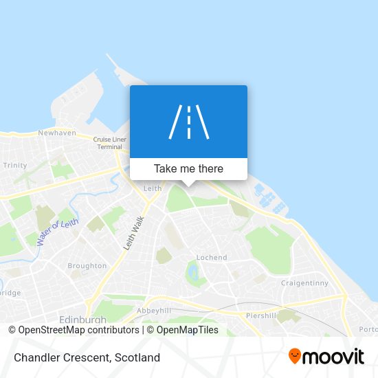 Chandler Crescent map