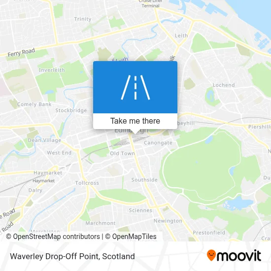 Waverley Drop-Off Point map