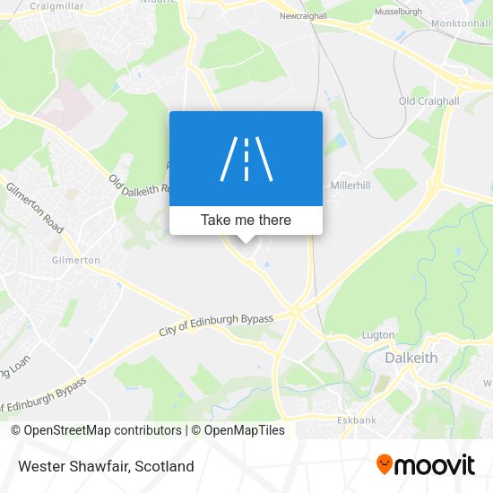 Wester Shawfair map