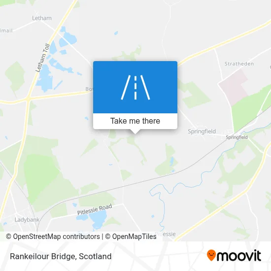 Rankeilour Bridge map