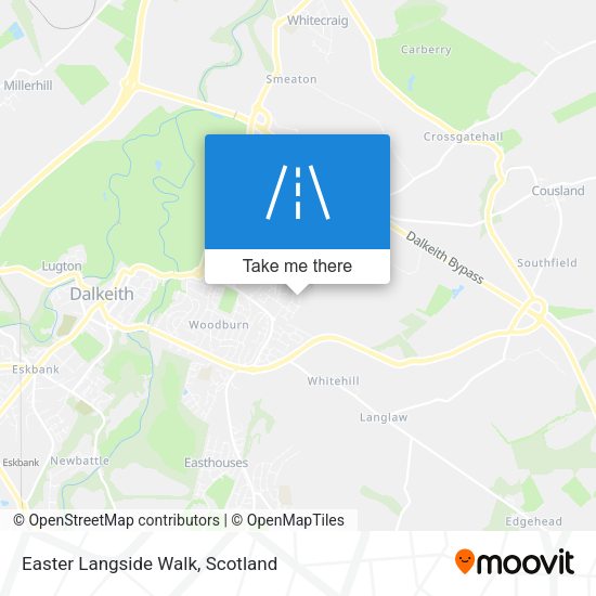 Easter Langside Walk map