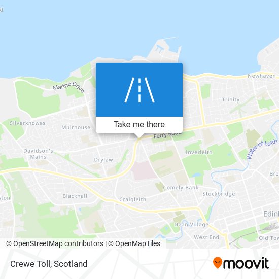 Crewe Toll map