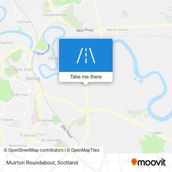Muirton Roundabout map