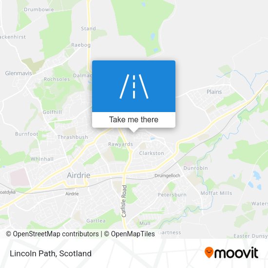 Lincoln Path map