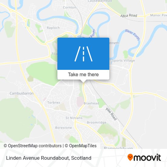 Linden Avenue Roundabout map