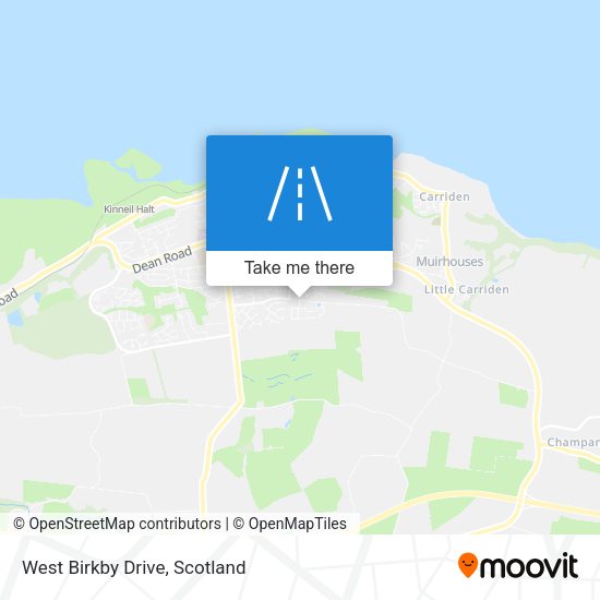 West Birkby Drive map