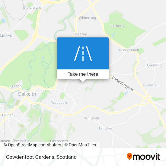 Cowdenfoot Gardens map