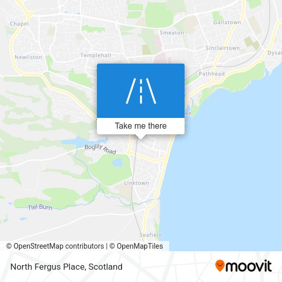 North Fergus Place map