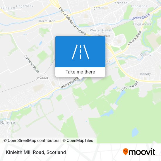 Kinleith Mill Road map