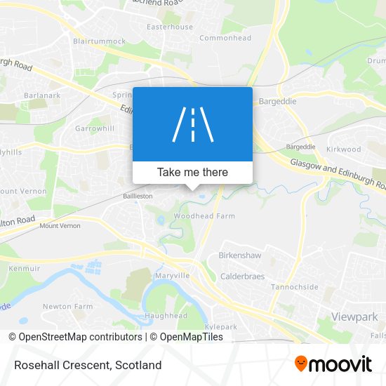 Rosehall Crescent map