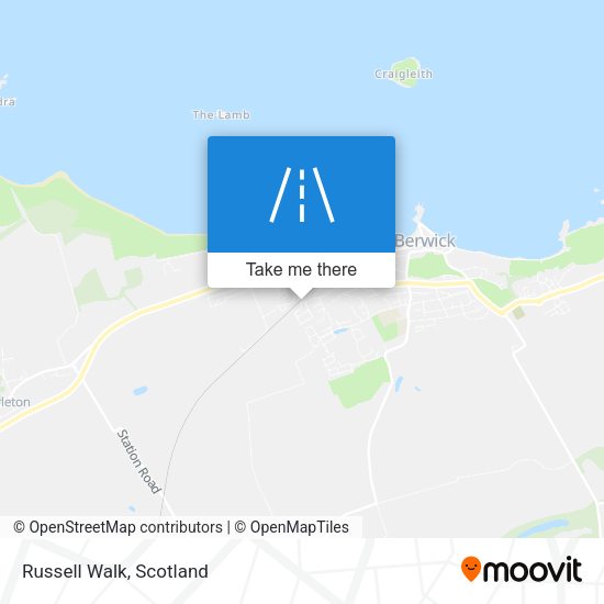 Russell Walk map