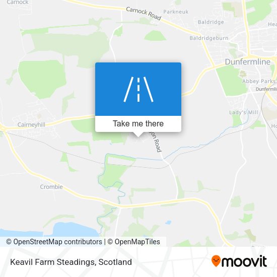 Keavil Farm Steadings map