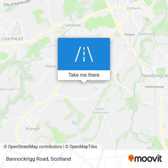Bannockrigg Road map