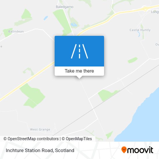 Inchture Station Road map
