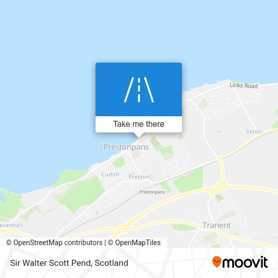 Sir Walter Scott Pend map