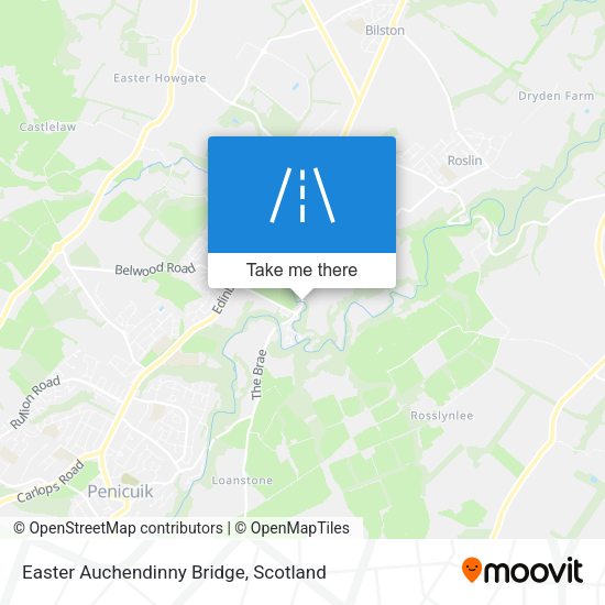 Easter Auchendinny Bridge map