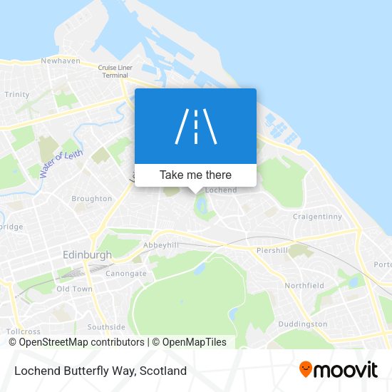 Lochend Butterfly Way map