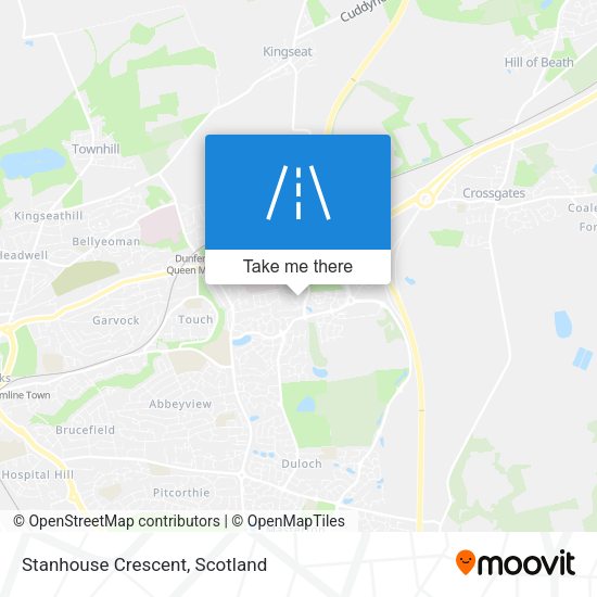 Stanhouse Crescent map
