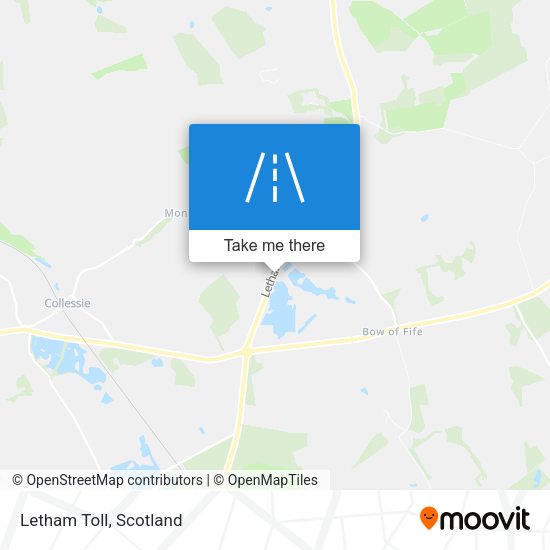 Letham Toll map