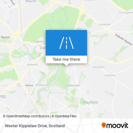 Wester Kippielaw Drive map