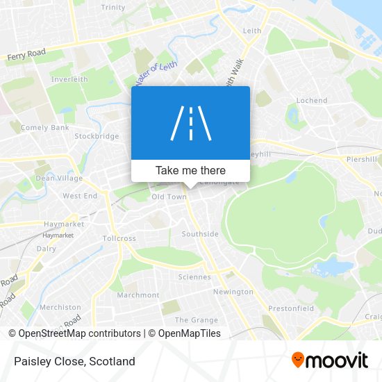 Paisley Close map
