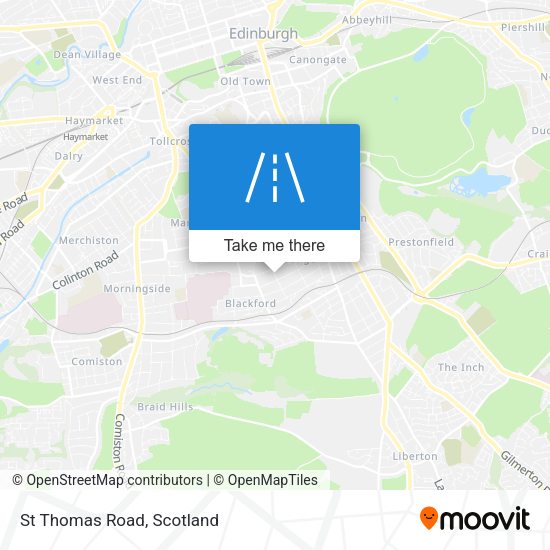 St Thomas Road map