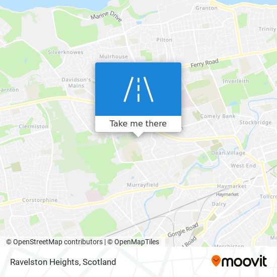 Ravelston Heights map