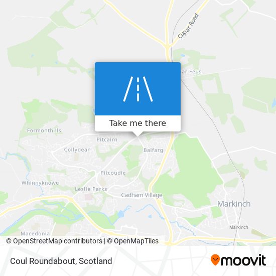 Coul Roundabout map