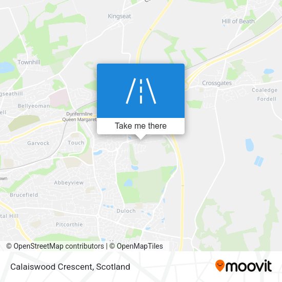 Calaiswood Crescent map