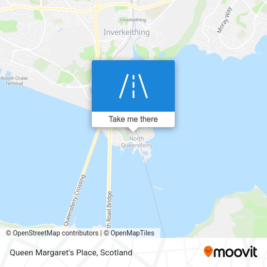 Queen Margaret's Place map