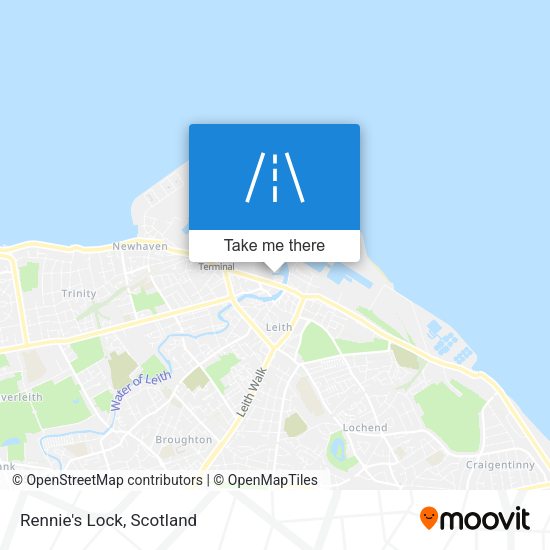 Rennie's Lock map